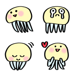 Jellyfish with Pink Cheeks Emoji
