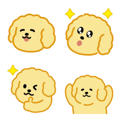 Cute poodle emoji 3