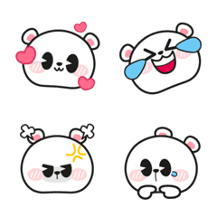 White Cute Polar Bear Emoji