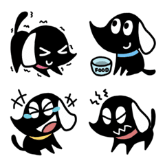 Shadow dog emoji