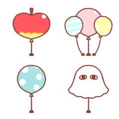 Various cute & funny balloons emoji