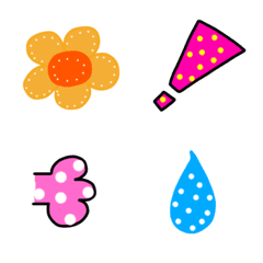 Polka dot color emoji