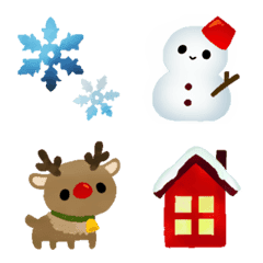 Cute emoji that can be used in winter