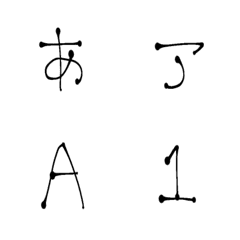 Alphabet japanese letter moji