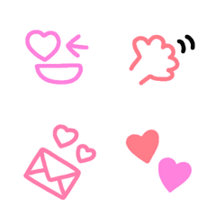 Cute and useful pink emoji