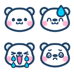 simple polar bear emoji