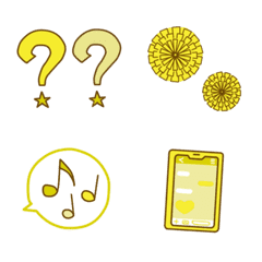yellow emoji cute
