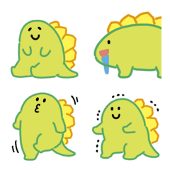 Cute Stegosaurus Emoji 3