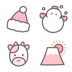 Winter pink emoji