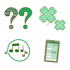 green emoji cute