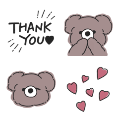 Bear... hand drawn emoji