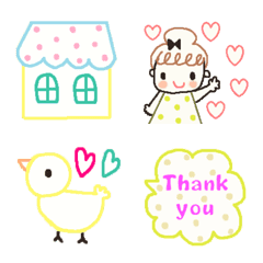 Various emoji 938 adult cute simple