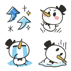 Snow gentleman emoji