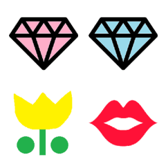Shining jewels and hearts Emoji