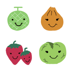 Many many vegetables and fruits Emoji