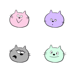 colorful kitty emoji