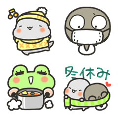 Winter Emoji of tadpole brothers