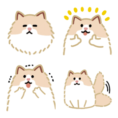 Cute ragdoll emoji 3