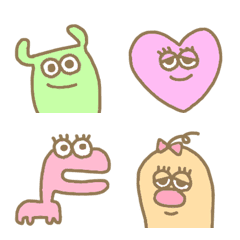 Colorful pastel monster useful everyday