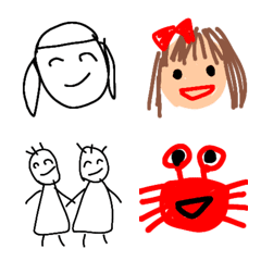 お絵かきみたいな絵文字