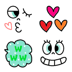 Various emoji 960 adult cute simple