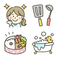 Emoji of tools used by housewives