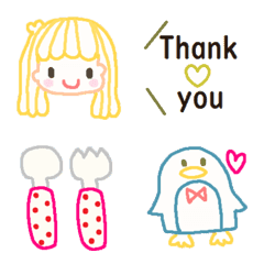 Various emoji 962 adult cute simple
