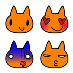 Orange Cat Emoji 1