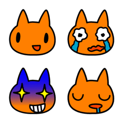Orange Cat Emoji 2