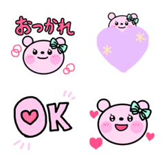 pink Bear Lovely Emoji