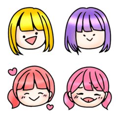Oriko and her friends emoji
