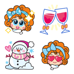 Chamoy's cute winter small stickers