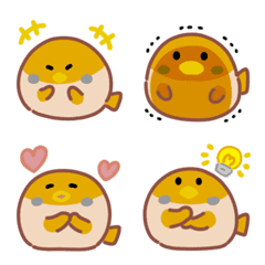 Cute sparrow emoji 3
