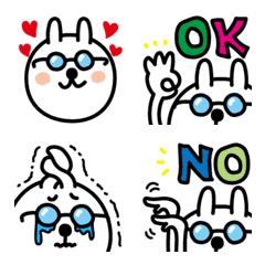 From a rabbit with glasses