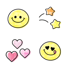 Winter watercolor painting Emoji – LINE Emoticón | LINE STORE