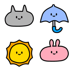 Emoji of Kawaii creatures