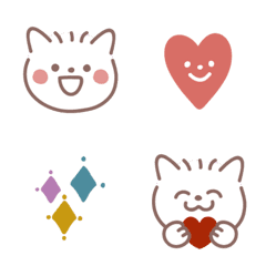 Fluffy cat Emoji 2