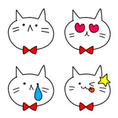 -Cat with a bow tie- Emoji