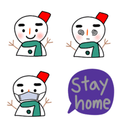 Simple snowman emoji