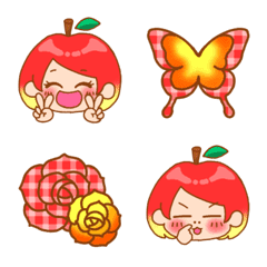 Loose and cute apple girl
