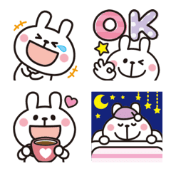 Adult cute rabbits Emoji 12