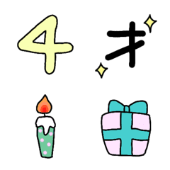 Birthday celebration emoji