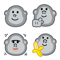 Cute gorilla emoji 3
