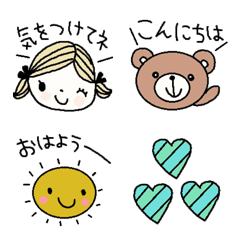 Various emoji 1003 adult cute simple