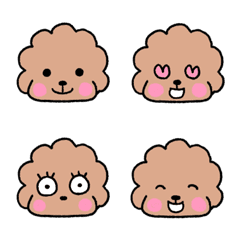 toy poodle vivi emoji 3