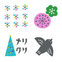 Scandinavian design cute mix emoji.