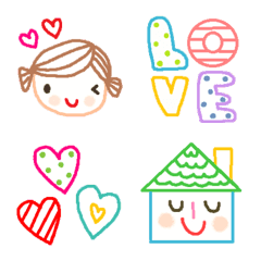 Various emoji 1007 adult cute simple