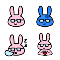 glasses rabbits