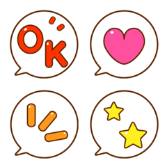 speech bubbles simple emoji