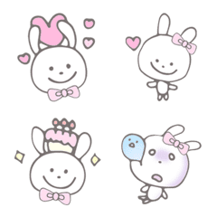doodles rabbits Emoji